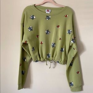 Collector ‘Tom and Jerry’ Crop Sweater ⛅️